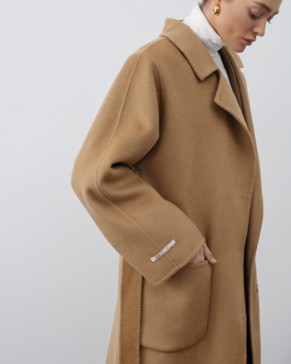 Пальто из кашемира Camel