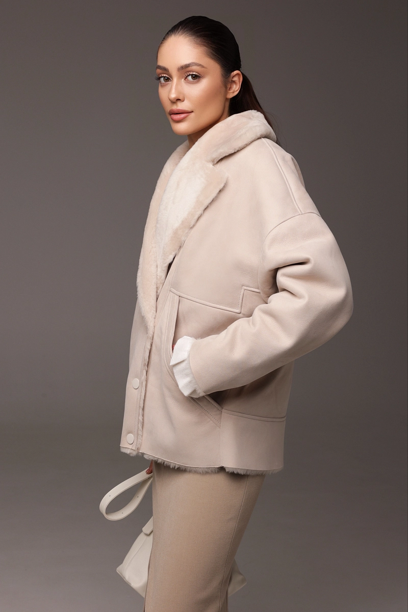 Дубленка Soft Line MILK