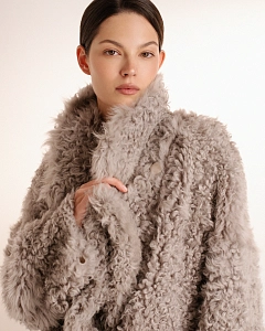 Двустороняя шуба дубленка  из овчины