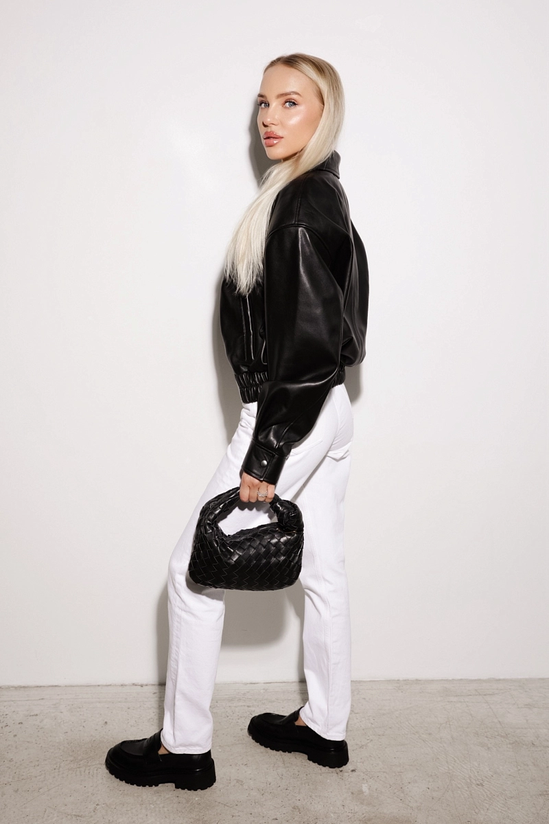 Куртка Бомбер из натуральной кожи