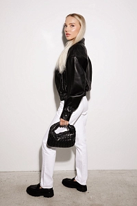 Куртка Бомбер из натуральной кожи