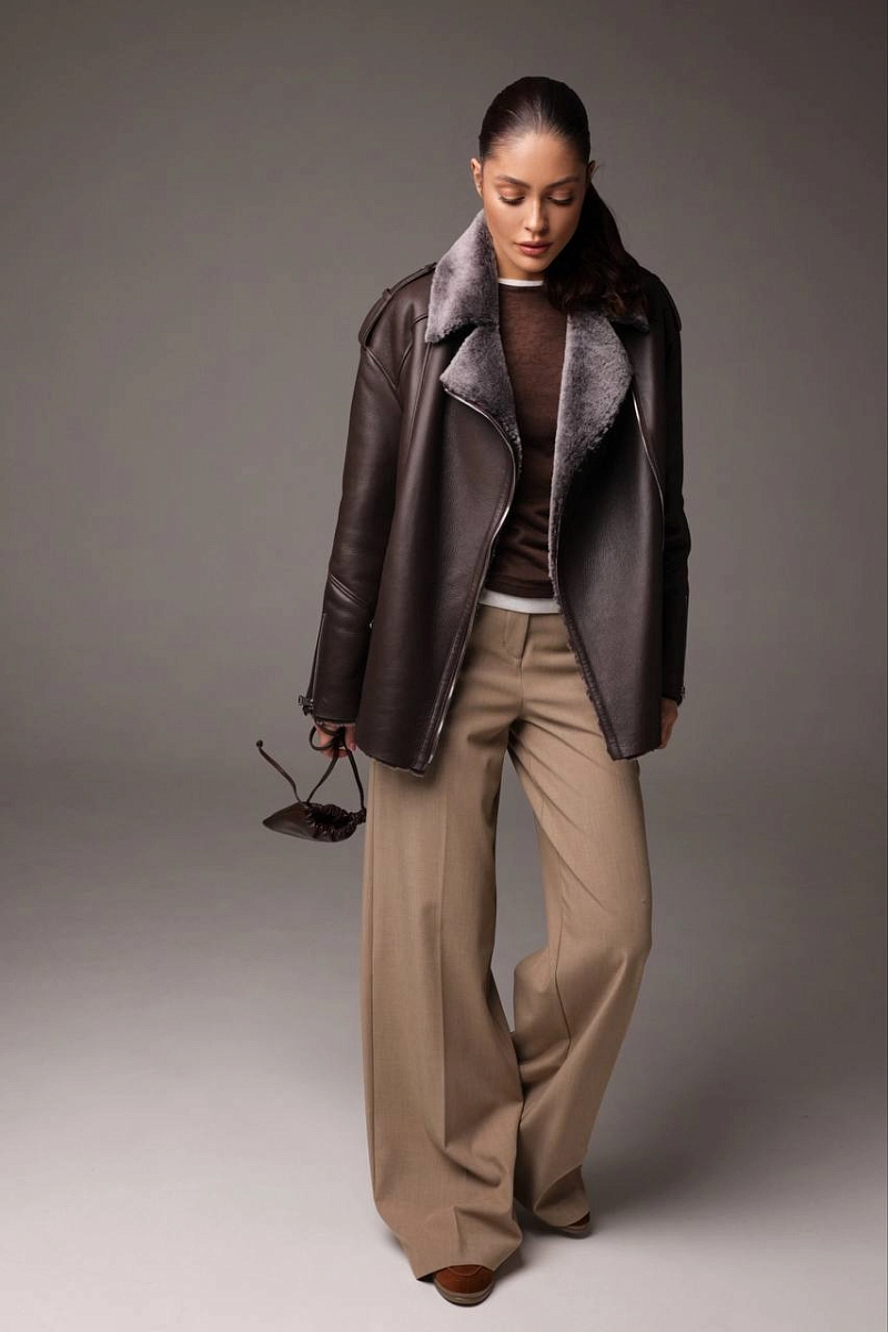 Дубленка Авиатор CHOCOLATE MERINO