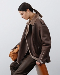 Дубленка Авиатор COFFEE