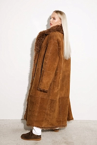 Двустороняя шуба дубленка из овчины 