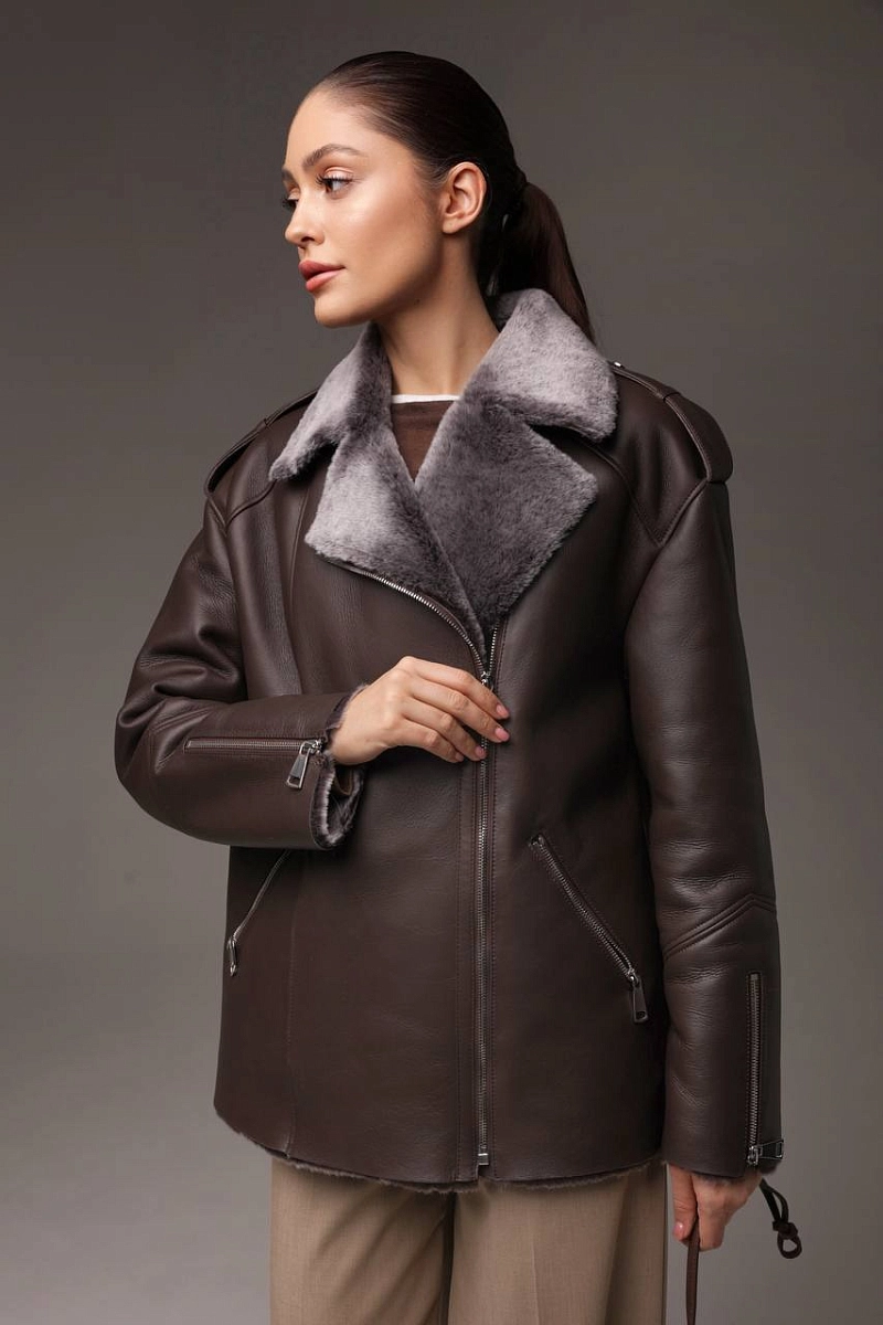 Дубленка Авиатор CHOCOLATE MERINO