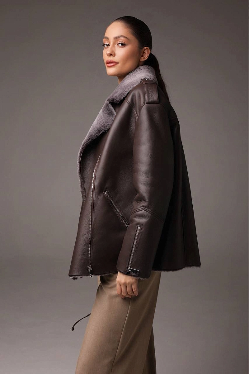 Дубленка Авиатор CHOCOLATE MERINO