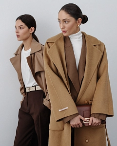 Пальто из кашемира Camel