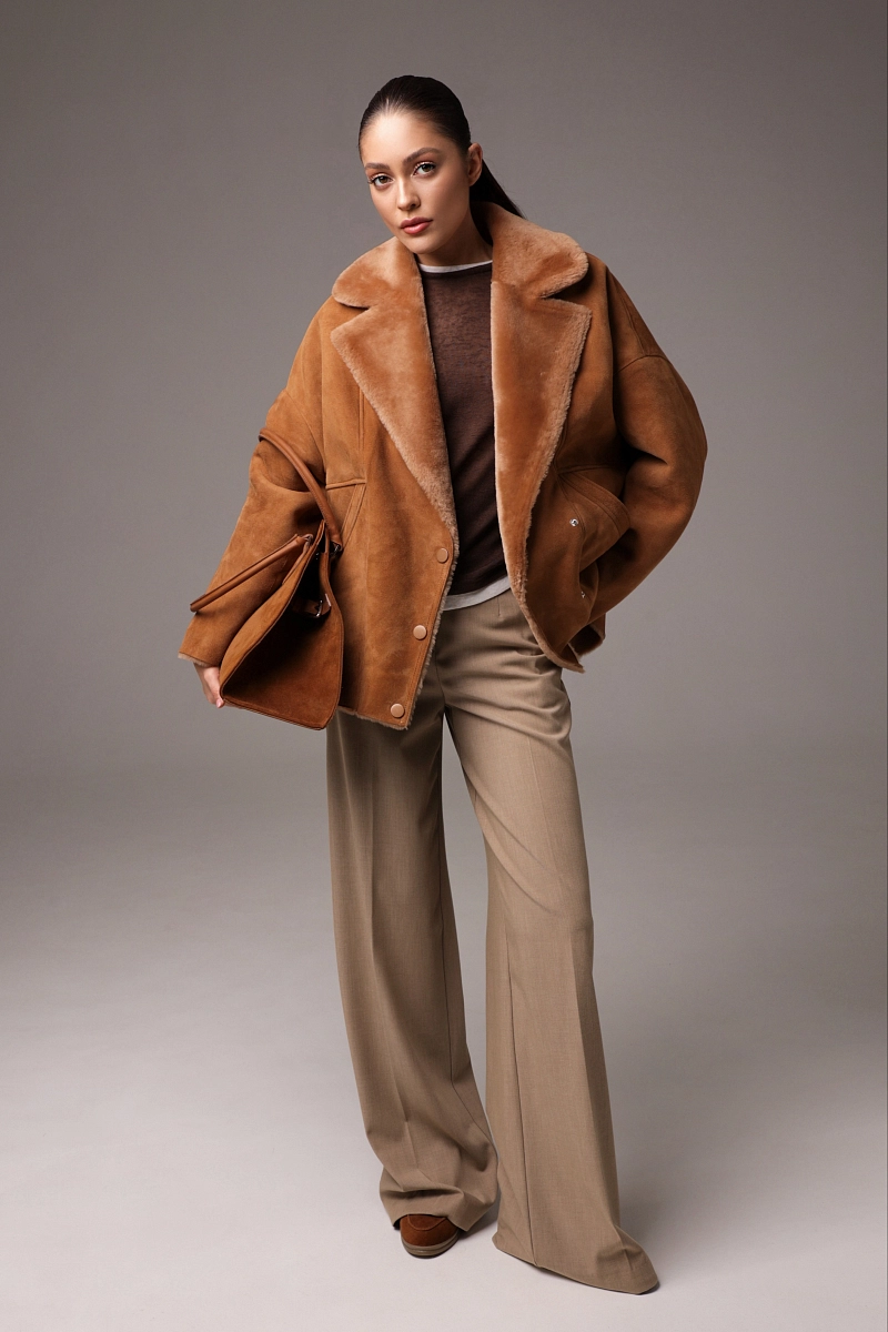 Дубленка Soft Line TERRAKOT