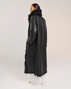 Двусторонняя шуба дубленка из овчины