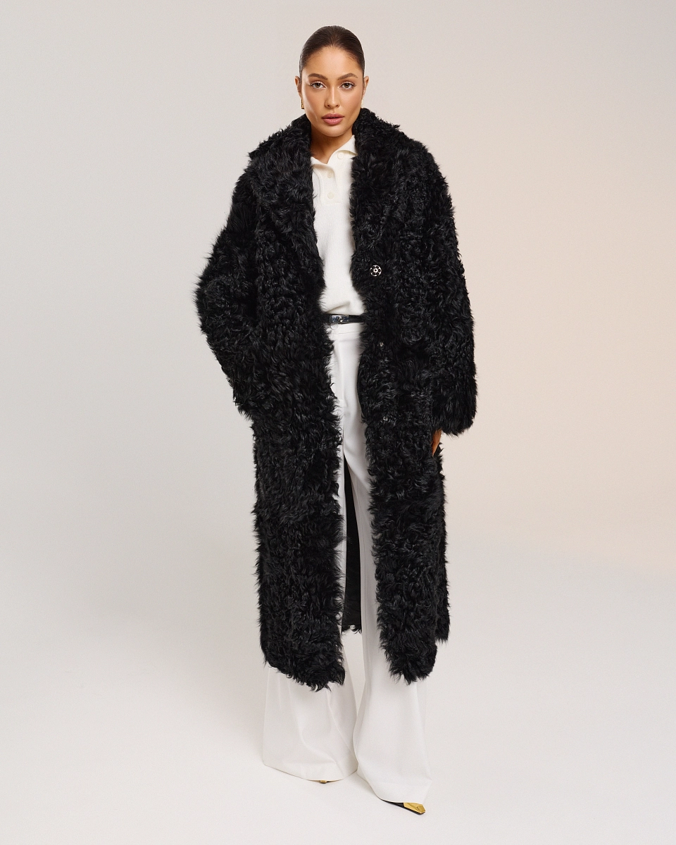 Двусторонняя шуба дубленка из овчины