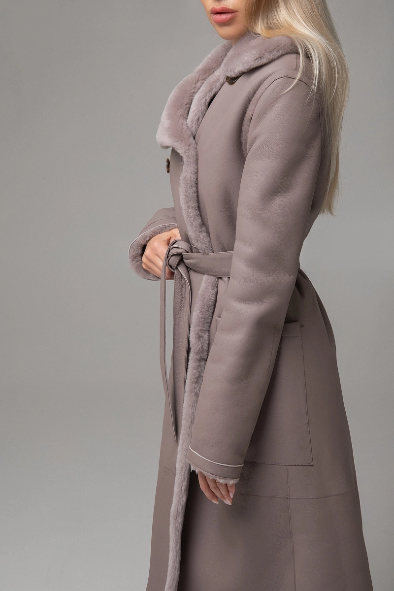 Дубленка Двубортная  PURPLE