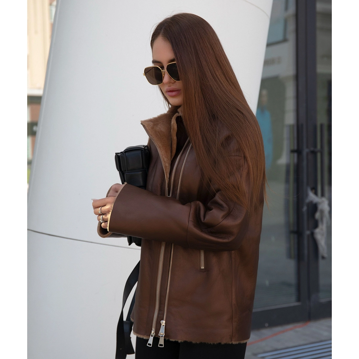 Дубленка две молнии MELLER