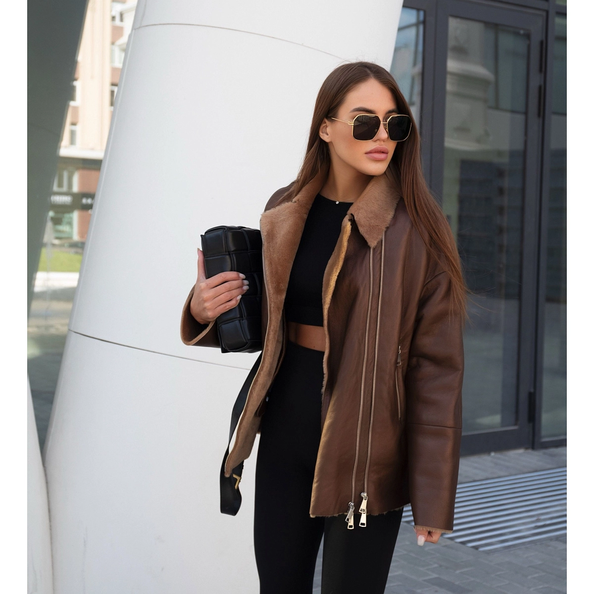 Дубленка две молнии MELLER