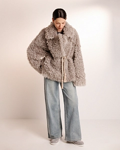 Двустороняя шуба дубленка  из овчины