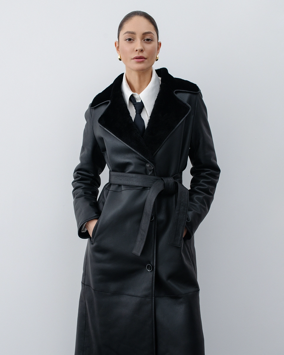 Дубленка Тренч BLACK