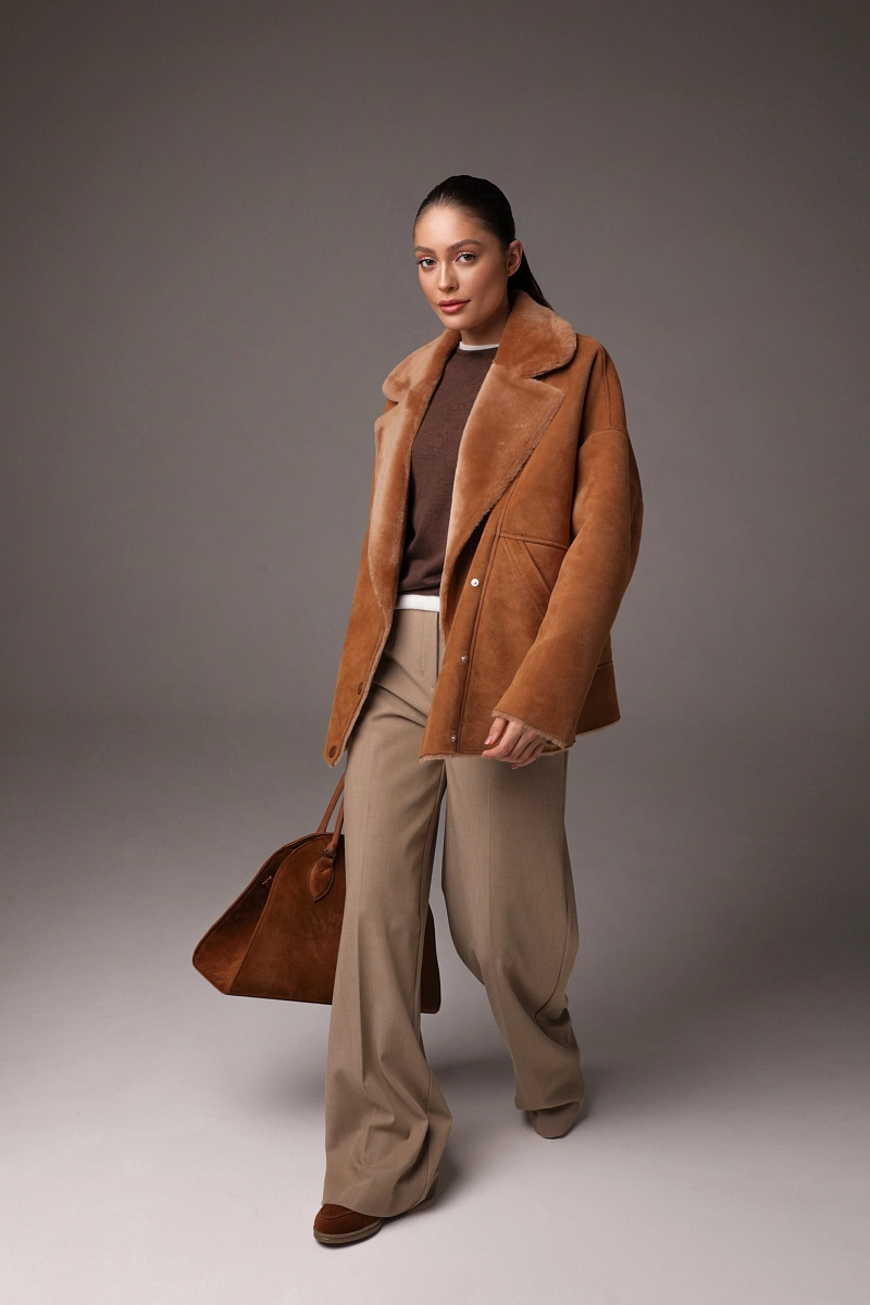 Дубленка Soft Line TERRAKOT