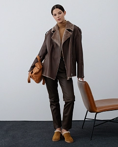 Дубленка Авиатор COFFEE