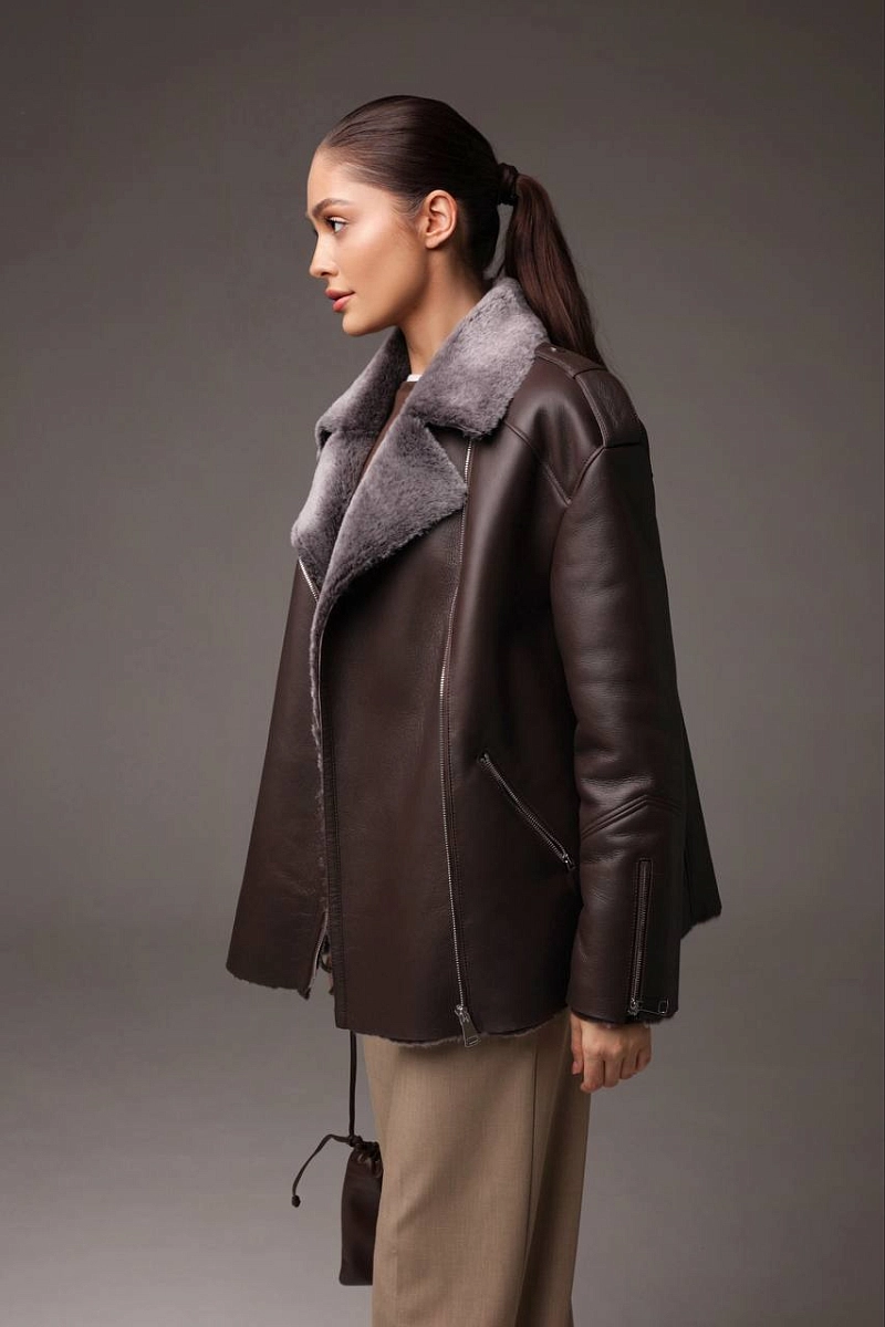 Дубленка Авиатор CHOCOLATE MERINO