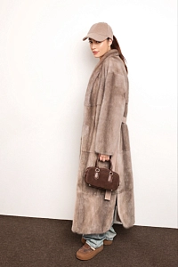 Шуба халат из норки 