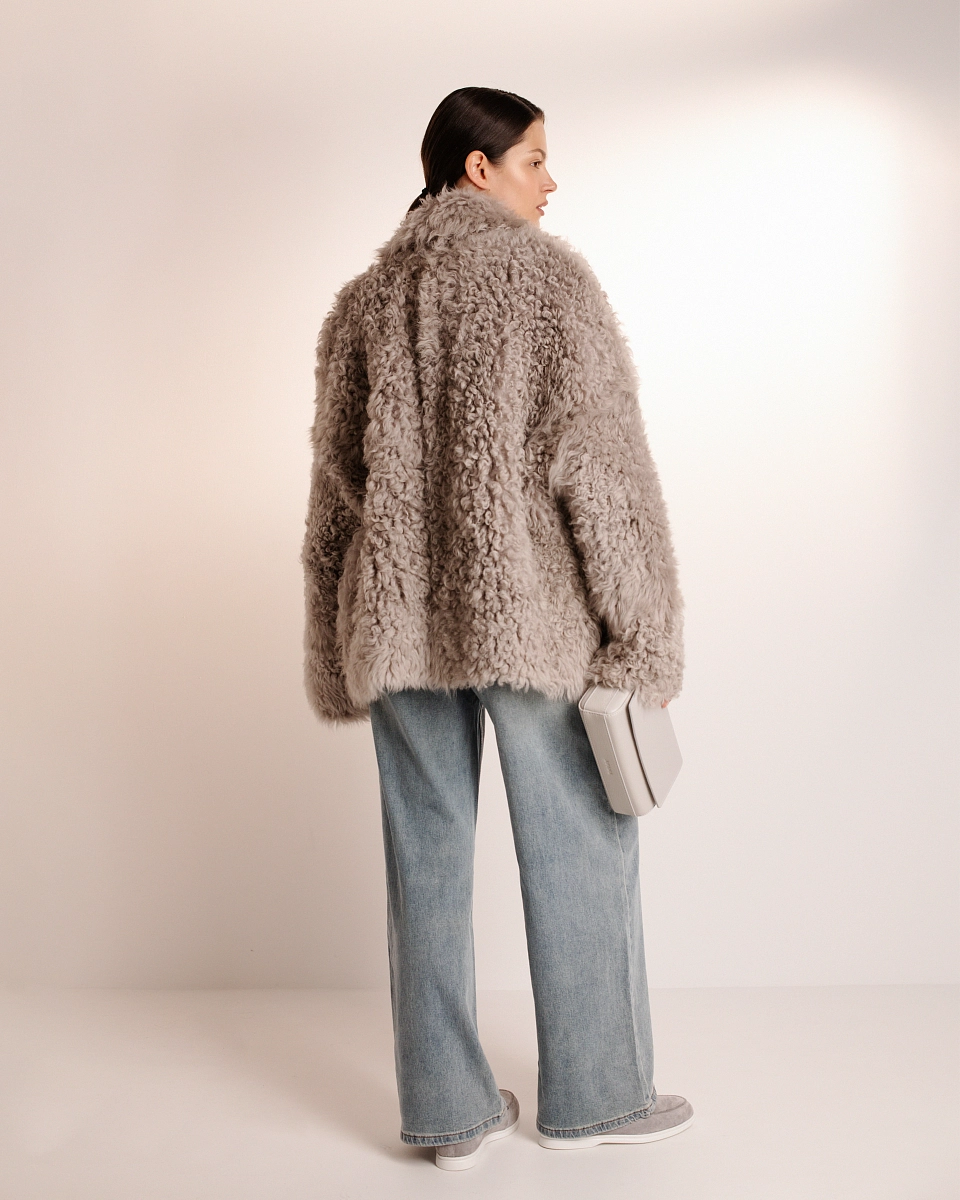 Двустороняя шуба дубленка  из овчины