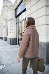 Дубленка две молнии CARAMEL 