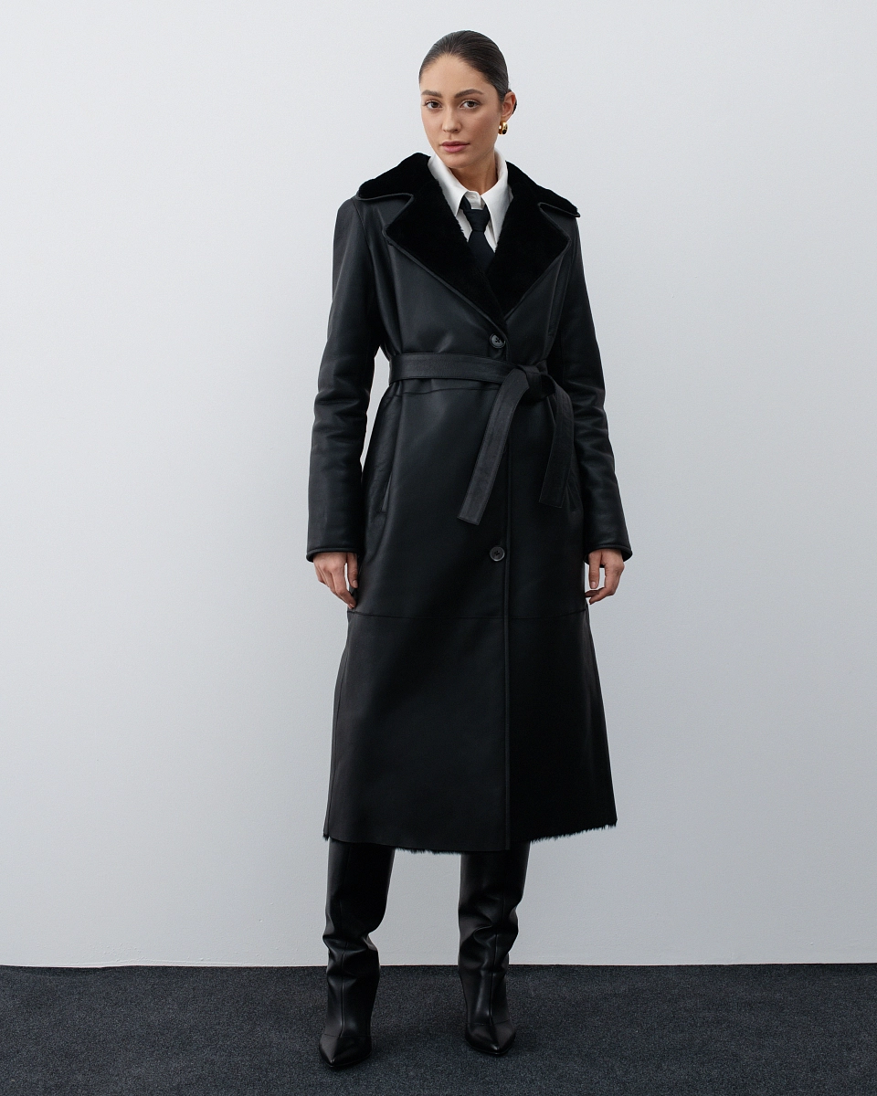 Дубленка Тренч BLACK