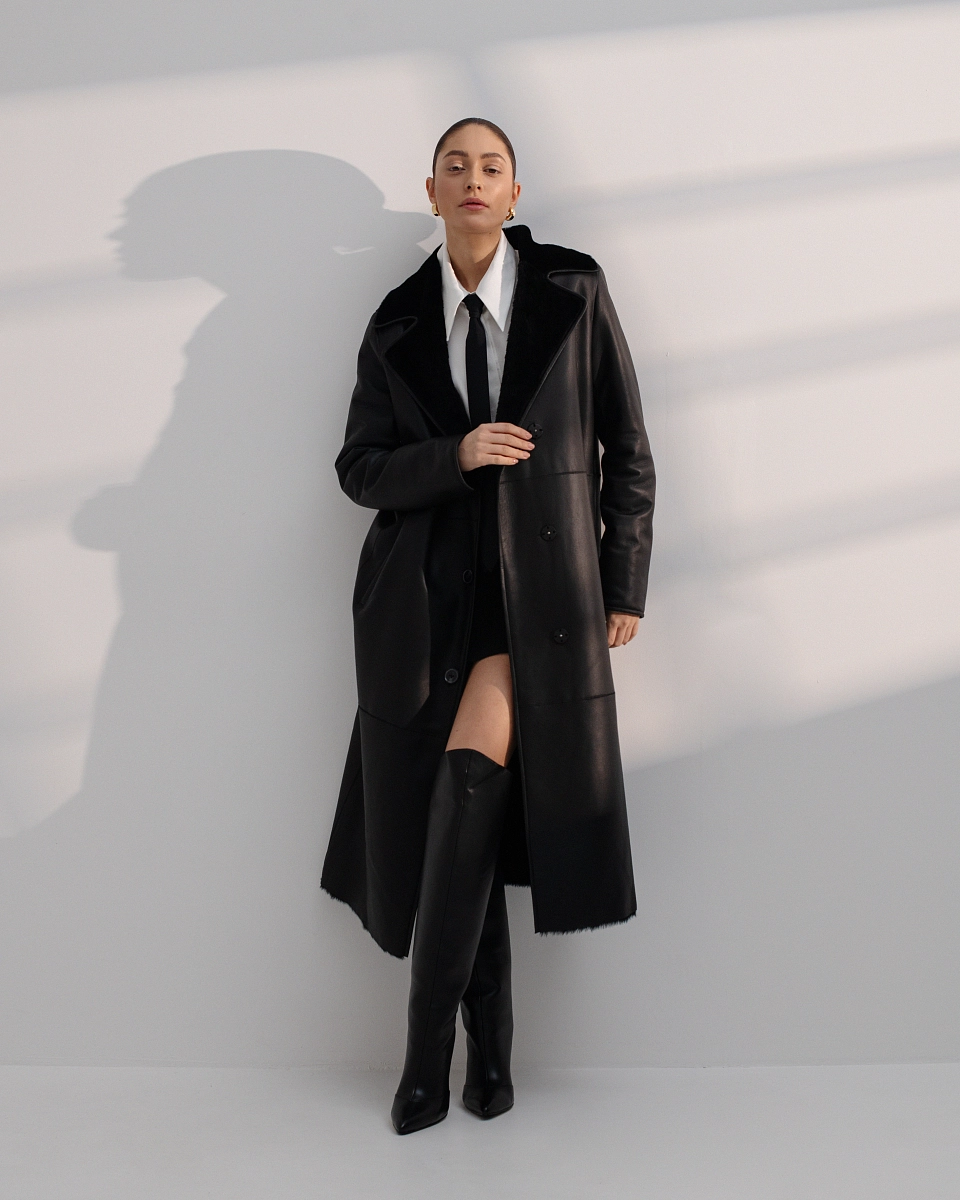 Дубленка Тренч BLACK