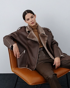 Дубленка Авиатор COFFEE