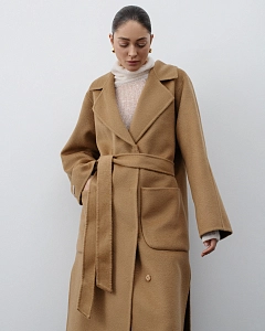 Пальто из кашемира Camel