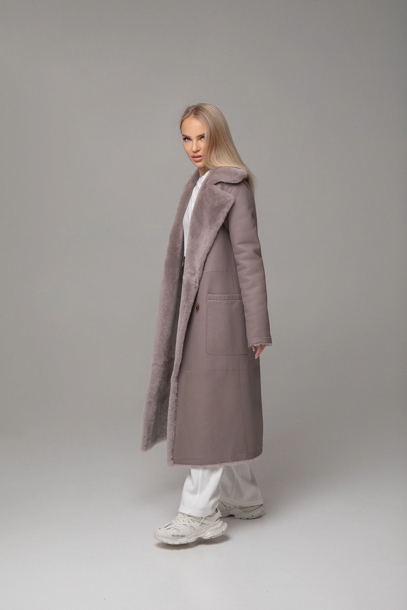 Дубленка Двубортная  PURPLE