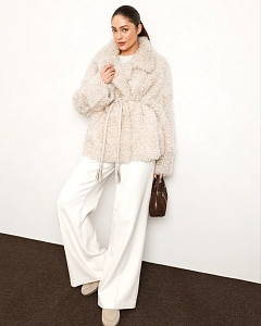 Двусторонняя шуба дубленка  из овчины