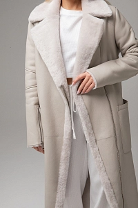 Дубленка  на молнии MILK