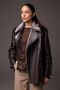 Дубленка Авиатор CHOCOLATE MERINO