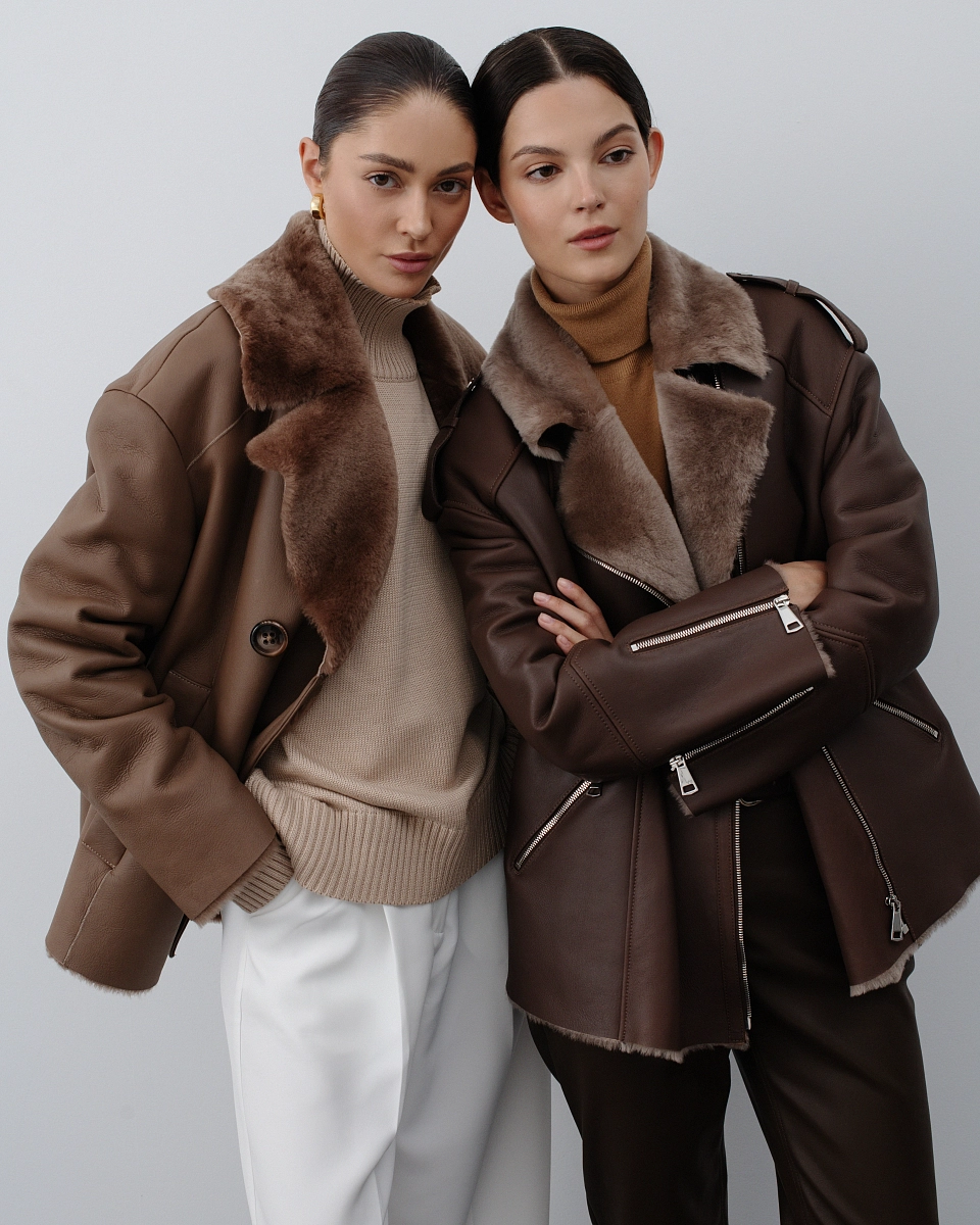 Дубленка Авиатор COFFEE