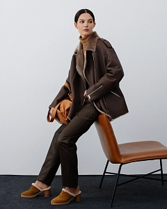 Дубленка Авиатор COFFEE