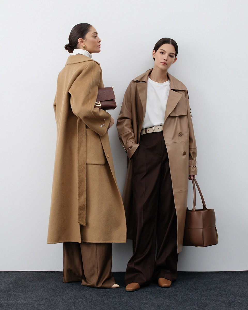 Пальто из кашемира Camel