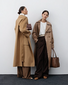 Пальто из кашемира Camel