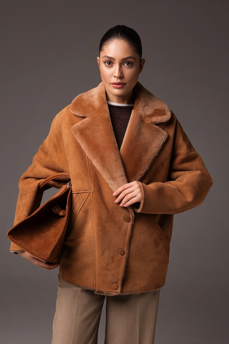 Дубленка Soft Line TERRAKOT