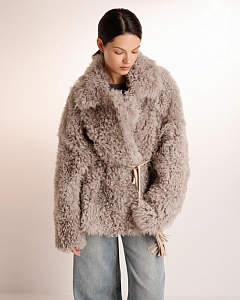 Двустороняя шуба дубленка  из овчины