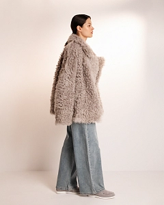 Двустороняя шуба дубленка  из овчины