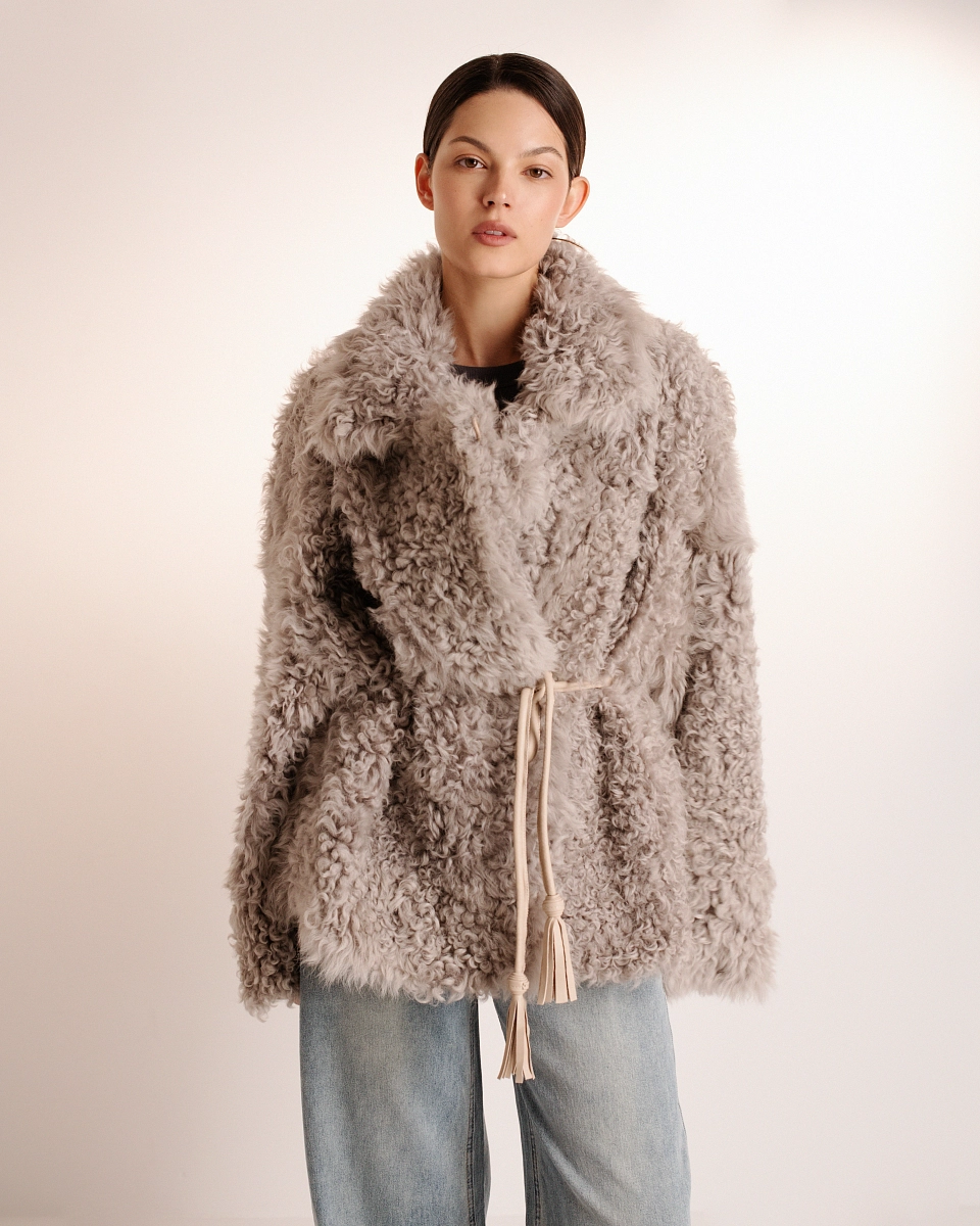 Двустороняя шуба дубленка  из овчины