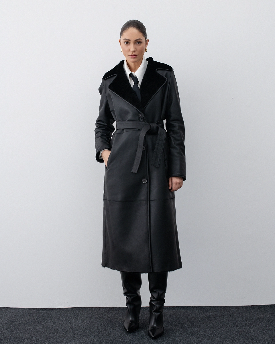 Дубленка Тренч BLACK