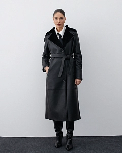 Дубленка Тренч BLACK