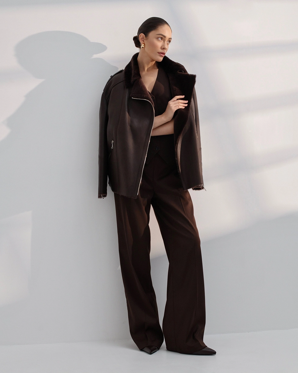 Дубленка Авиатор CHOCOLATE 