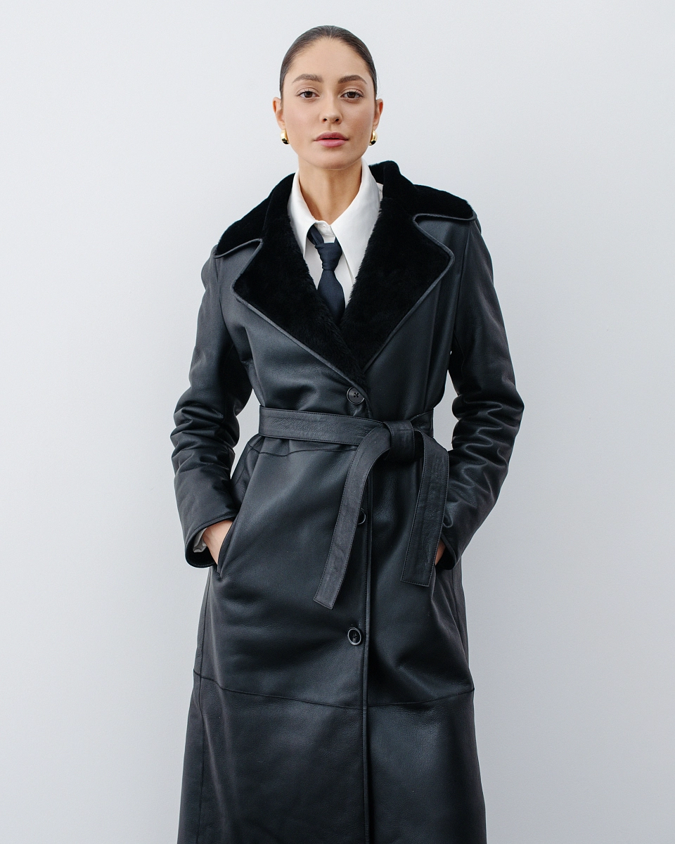 Дубленка Тренч BLACK