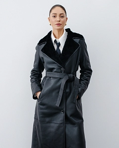 Дубленка Тренч BLACK