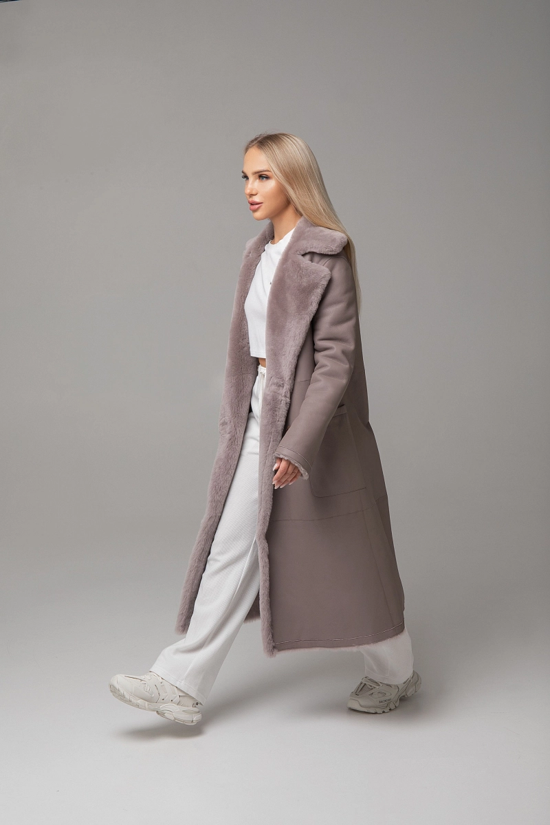 Дубленка Двубортная  PURPLE