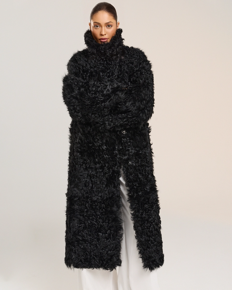 Двусторонняя шуба дубленка из овчины