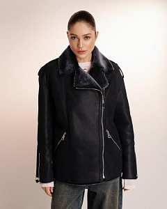 Дубленка Авиатор DEEP BLUE