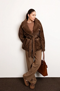 Норковая шуба жакет карамель 